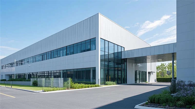 合肥廠房裝修，光影與生態交融的極簡工業美學空間