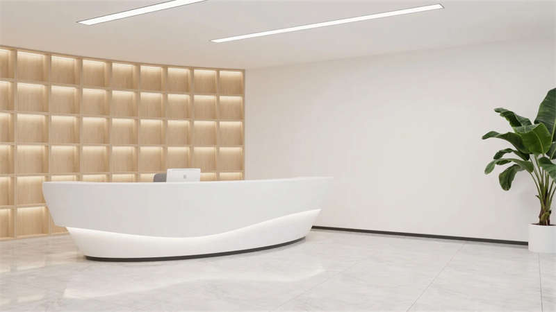 光影交織與自然共生，合肥2000平現代簡約辦公室設計效果圖