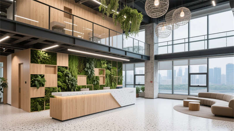 模塊化綠洲，合肥科技企業5500平辦公樓裝修設計效果圖