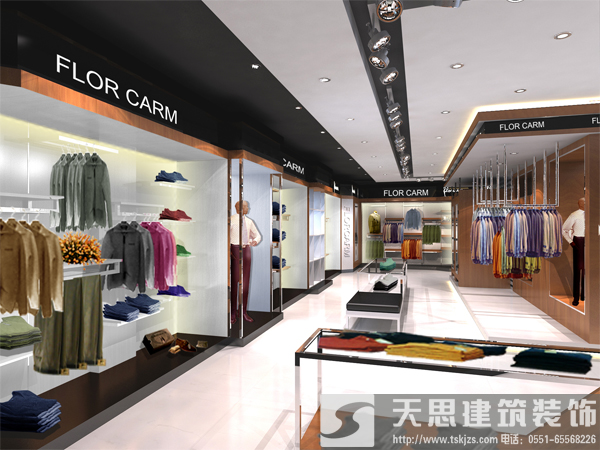 男裝店裝修設計展現(xiàn)男性魅力